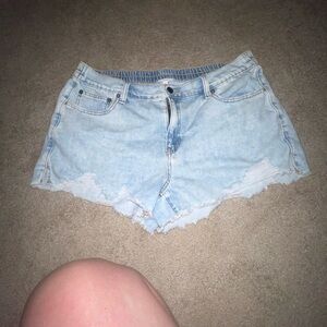 Aerie Light Blue Denim Women's Shorts